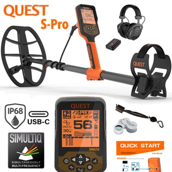 Quest S-Pro multi-frequentie metaaldetector