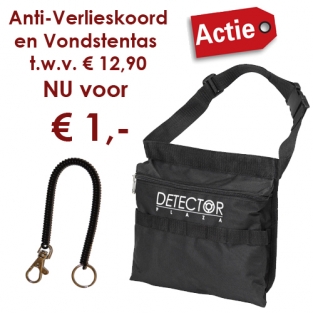 Vondstentas + Anti-verlieskoord twv € 12,90 voor slechts € 1