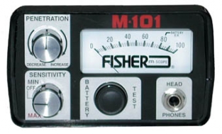 Display van Fisher M-101 Betonijzerdetector