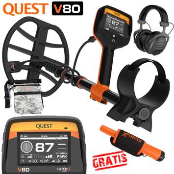 Quest V80 HyperQ MultiFreq Metaaldetector