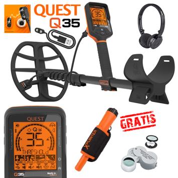 Quest Q35 waterdichte metaaldetector