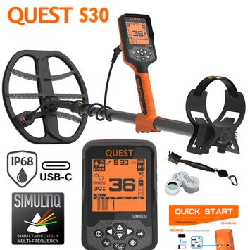 Quest S30 multi-frequentie metaaldetector